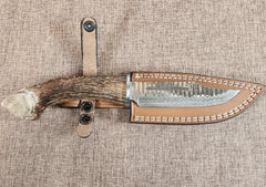 5" Damascus Clip Point 2B01