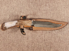 6" Damascus Clip Point 3B03