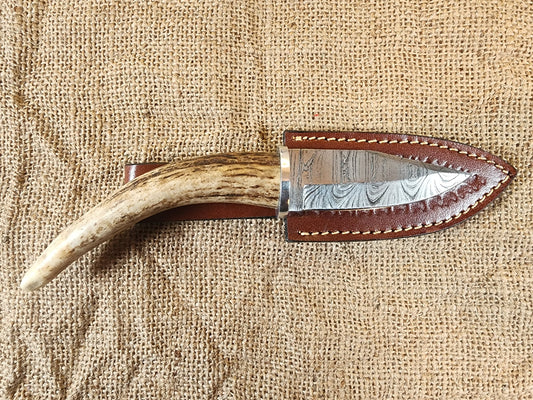 4" Damascus Drop Point #33