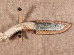 5" Damascus Drop Point 2C03