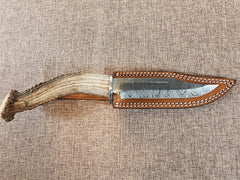 6" Damascus Drop Point #78