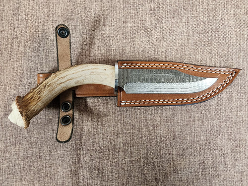 5" Damascus Clip Point 2B06