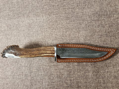 6" Damascus Clip Point #74