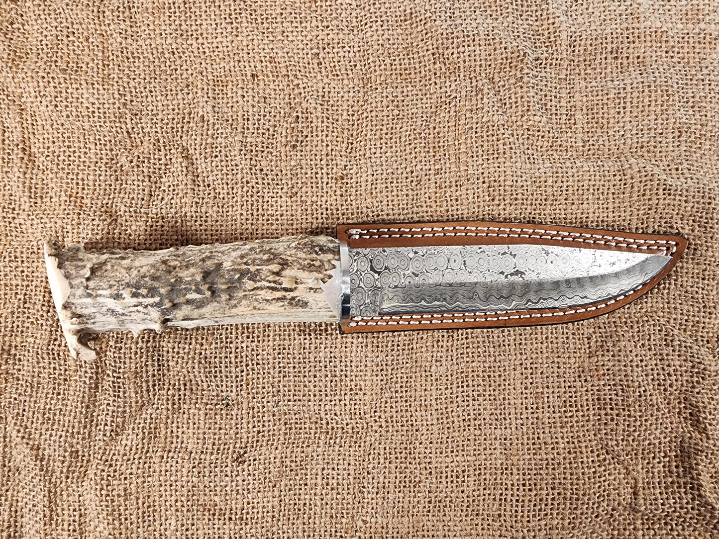 6" Damascus Drop Point #109