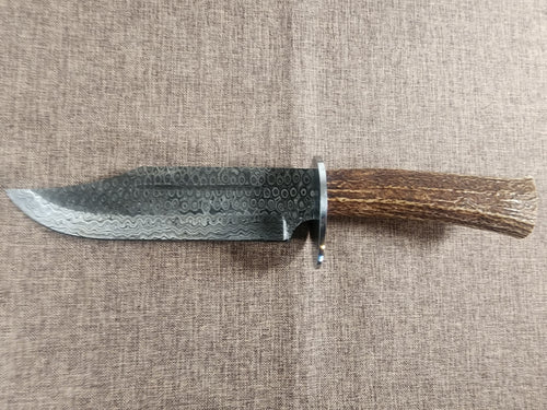 8" Damascus Bowie #162