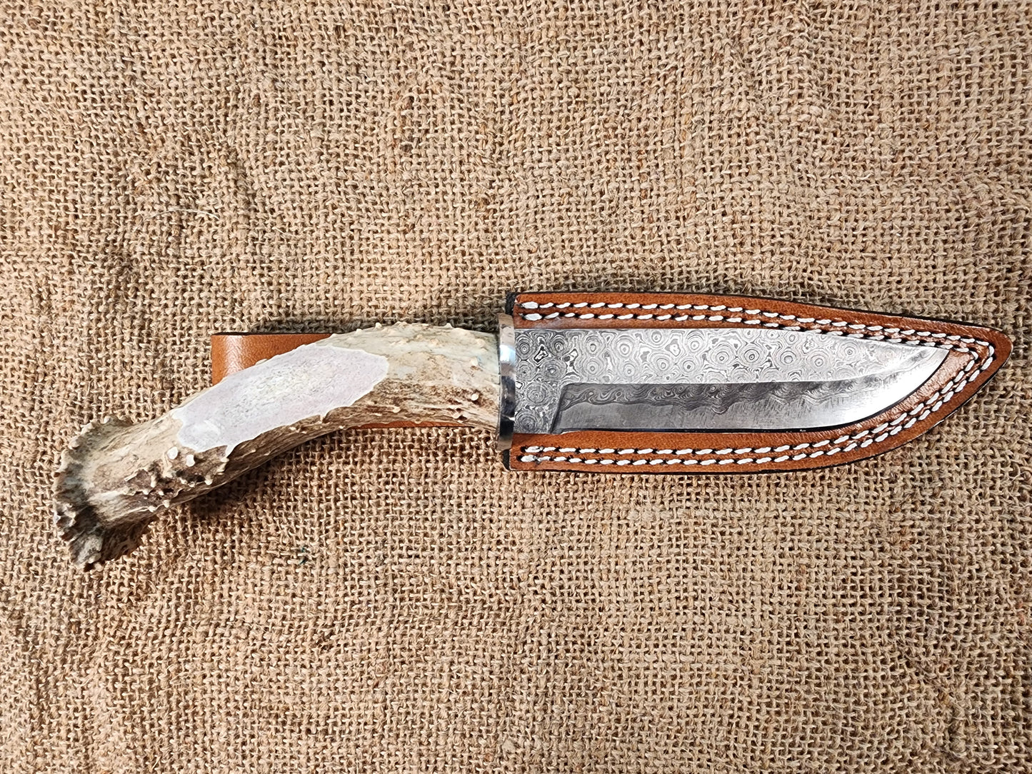 5" Damascus Drop Point #122