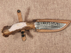 5" Damascus Drop Point 2C08