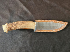 5" Damascus Drop Point #62