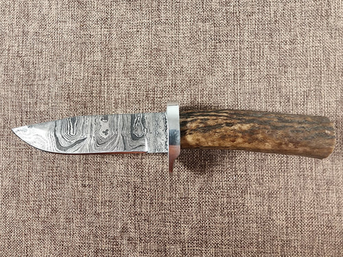 4" Damascus Drop Point #152
