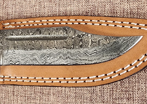 5" Damascus Clip Point 2B08