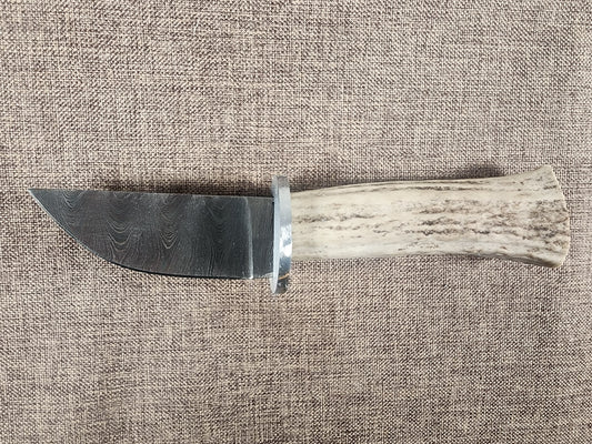 3.5" Damascus Drop Point #128