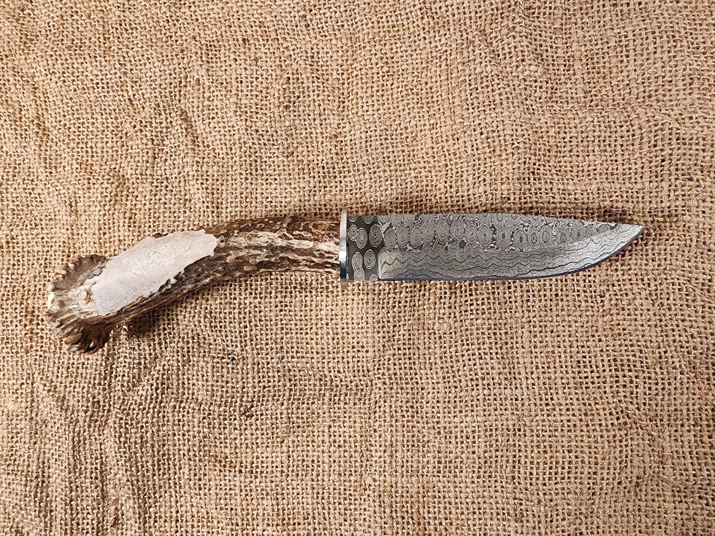 5" Damascus Drop Point #126
