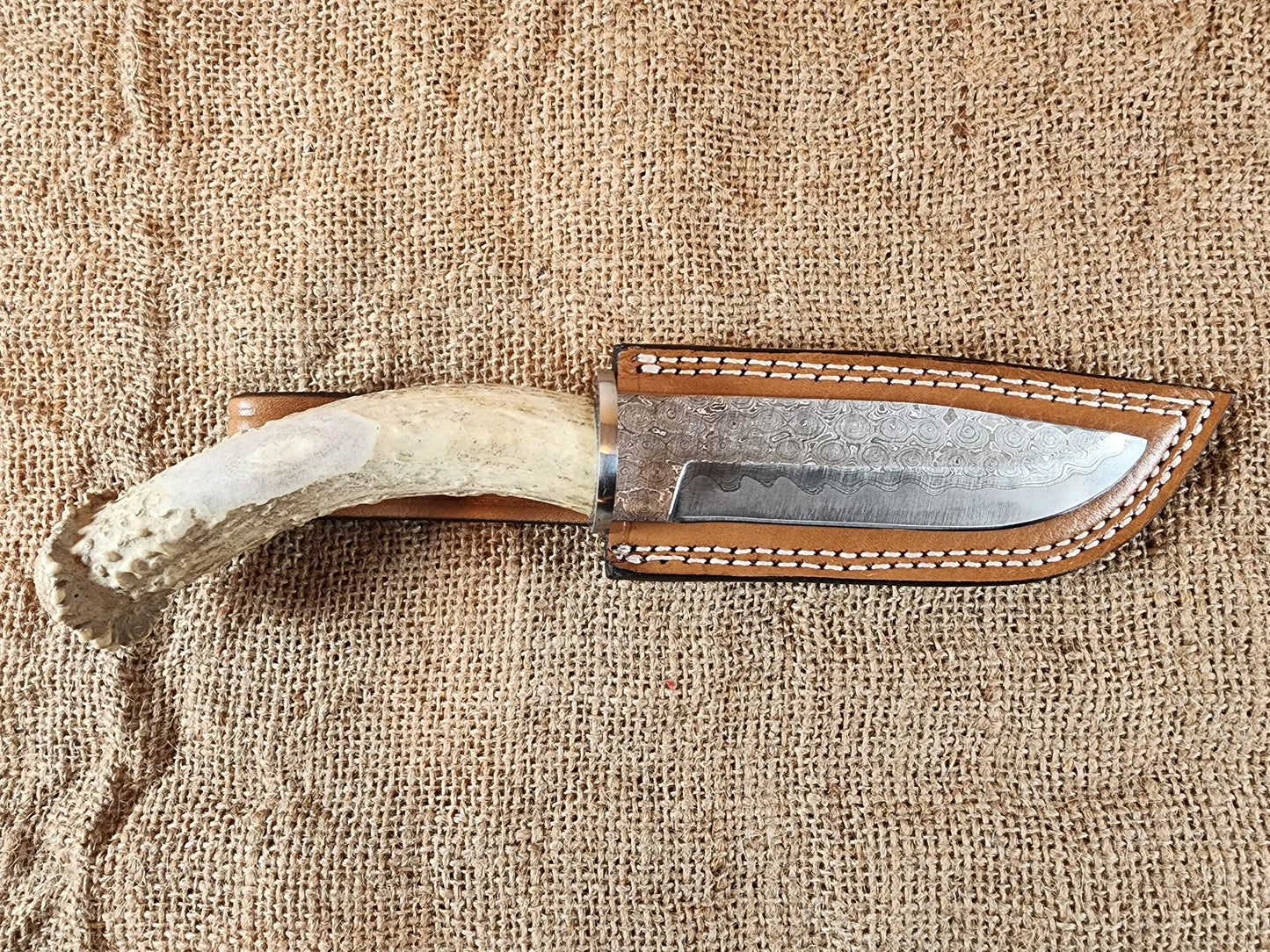 5" Damascus Drop Point #149