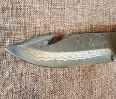 5" Damascus Gut Hook #13