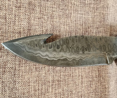 5" Damascus Gut Hook #57