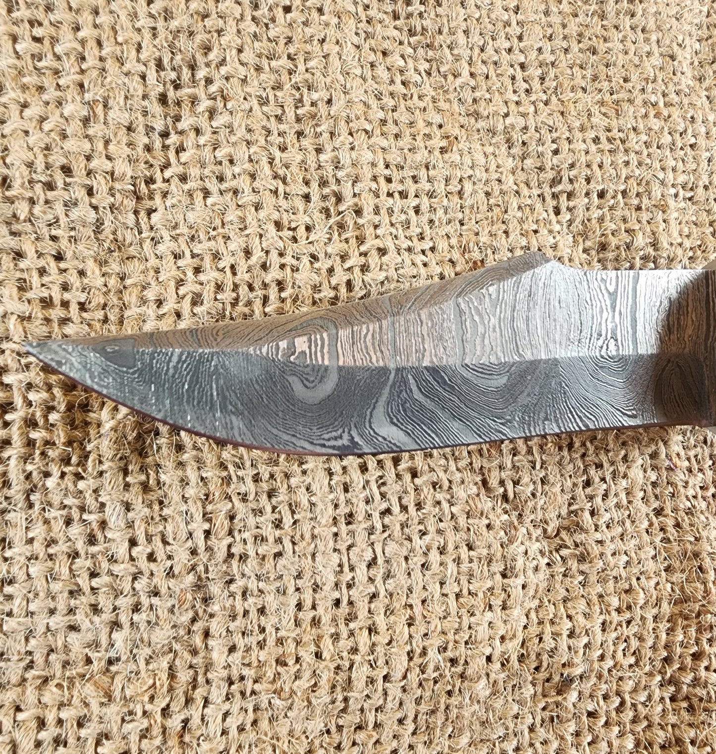4" Damascus Drop Point #58