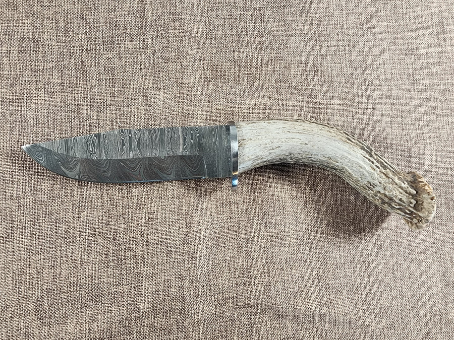 5" Damascus Drop Point #114