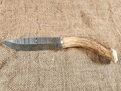 5" Damascus Drop Point #53