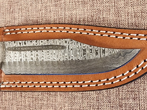 5" Damascus Clip Point 2B09