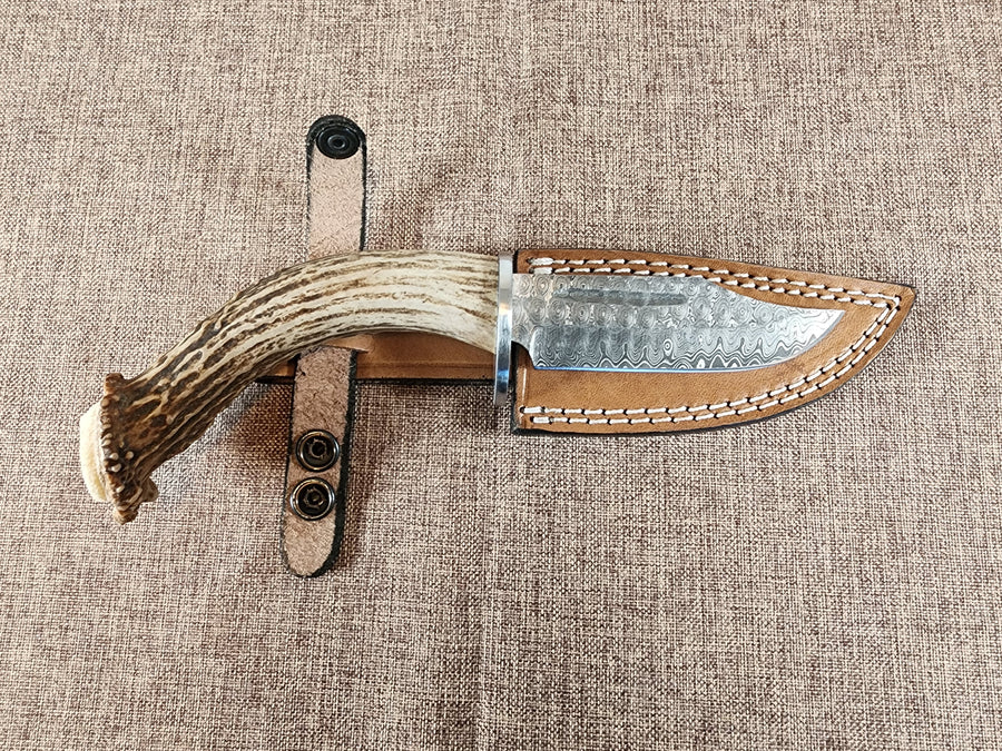 4" Damascus Clip Point B02