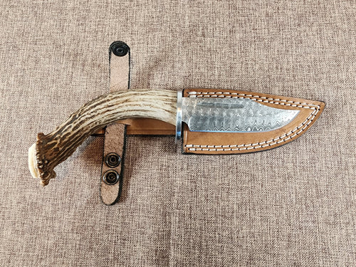 4" Damascus Clip Point B02