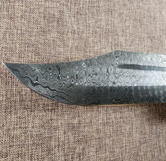 8" Damascus Bowie #163