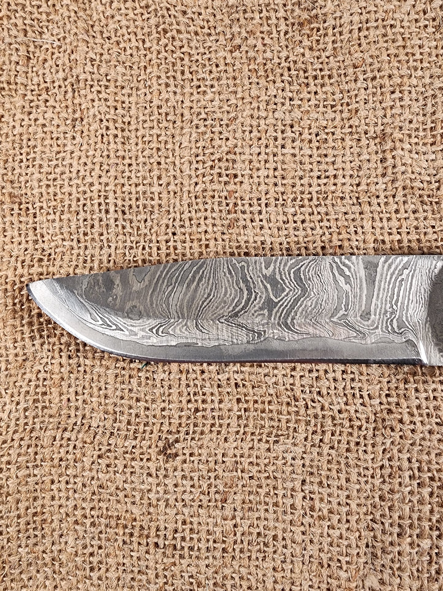 5" Damascus Drop Point #125