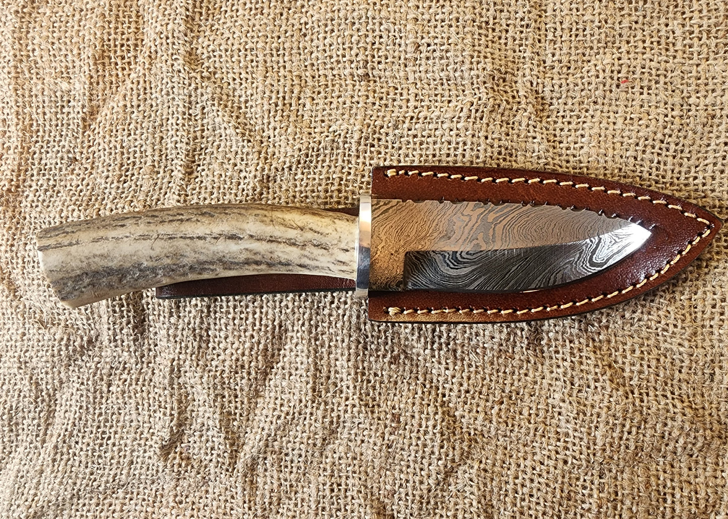 4" Damascus Drop Point #52