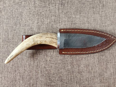 4" Damascus Drop Point #154
