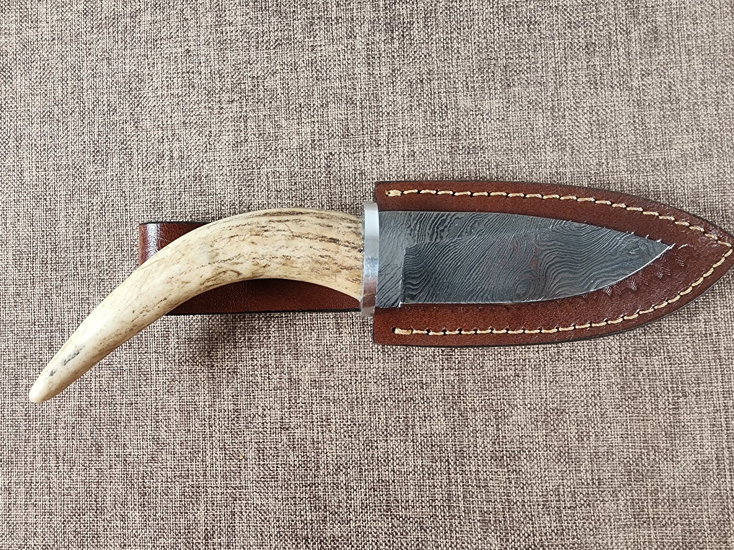 4" Damascus Drop Point #154