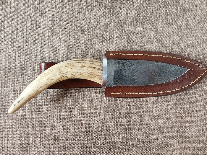4" Damascus Drop Point #154