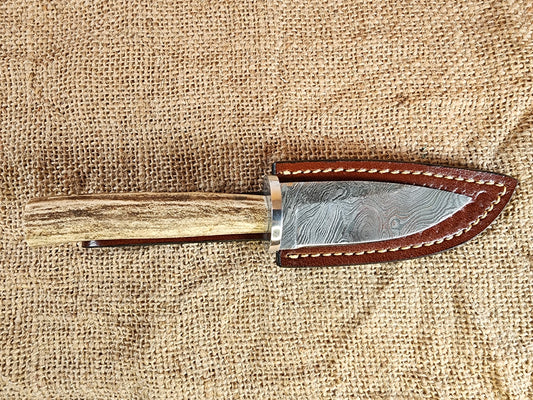 4" Damascus Clip Point #18