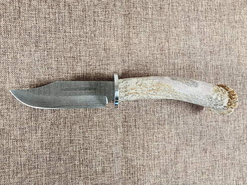 4" Damascus Clip Point B01
