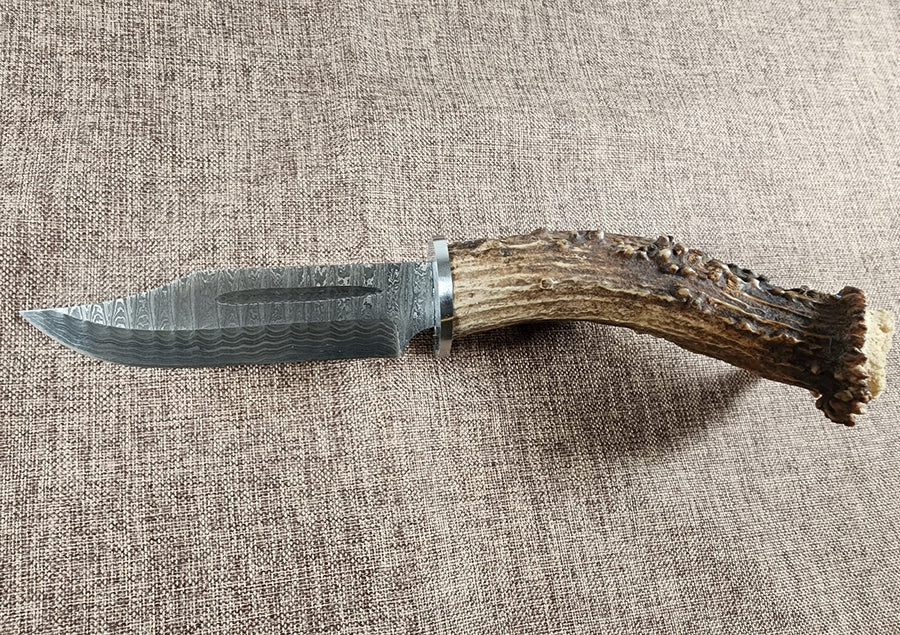 5" Damascus Clip Point #01
