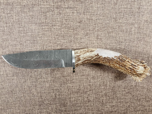 5" Damascus Drop Point #118