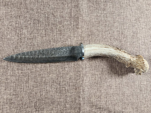 6" Damascus Spear Point #80
