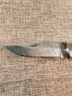 Ram Horn Damascus Folder #146
