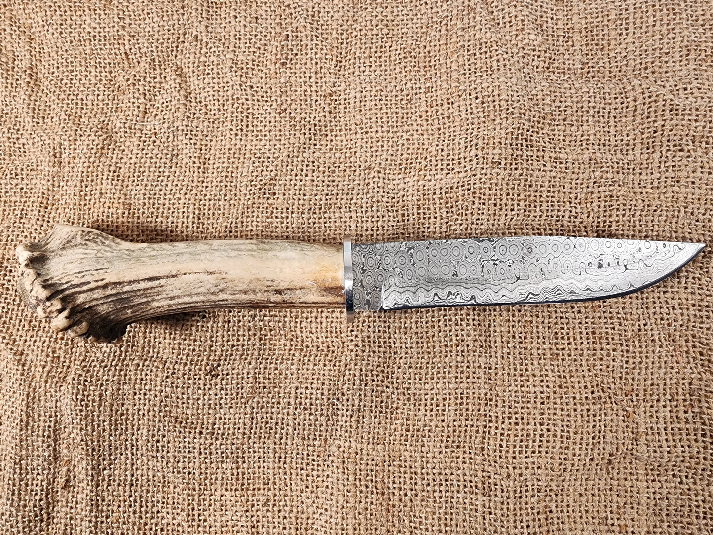 6" Damascus Drop Point #105