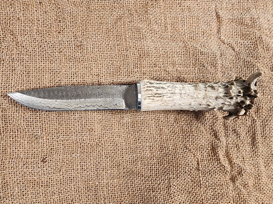 6" Damascus Drop Point #109