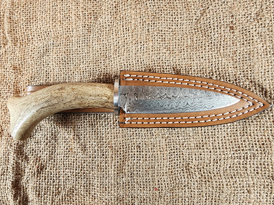 4" Damascus Drop Point #151