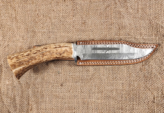 6" Damascus Clip Point #102