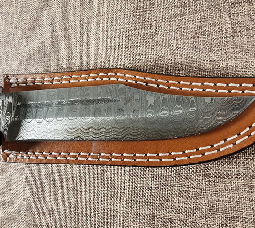 6" Damascus Clip Point #73