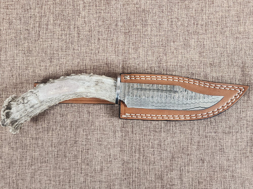 5" Damascus Clip Point 2B02