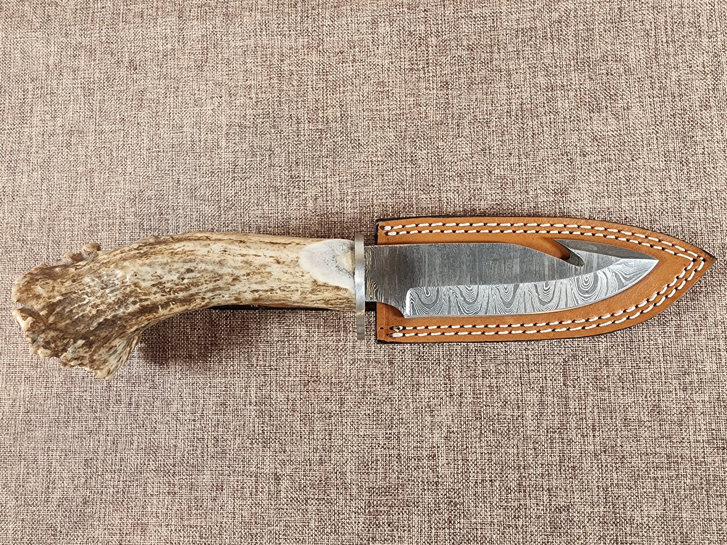 5" Damascus Gut Hook #46