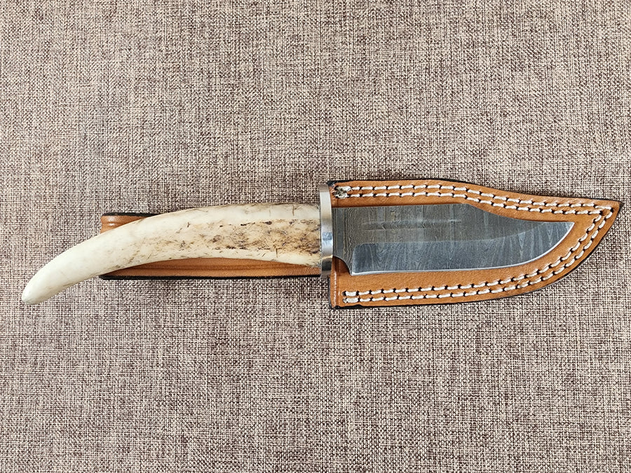 4" Damascus Clip Point #25