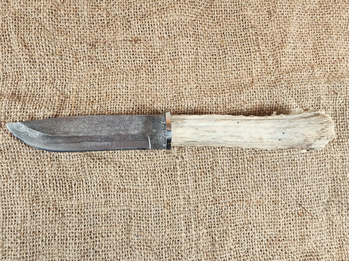 5" Damascus Drop Point #14