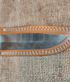 5" Damascus Drop Point #53