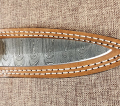 5" Damascus Spear Point #07