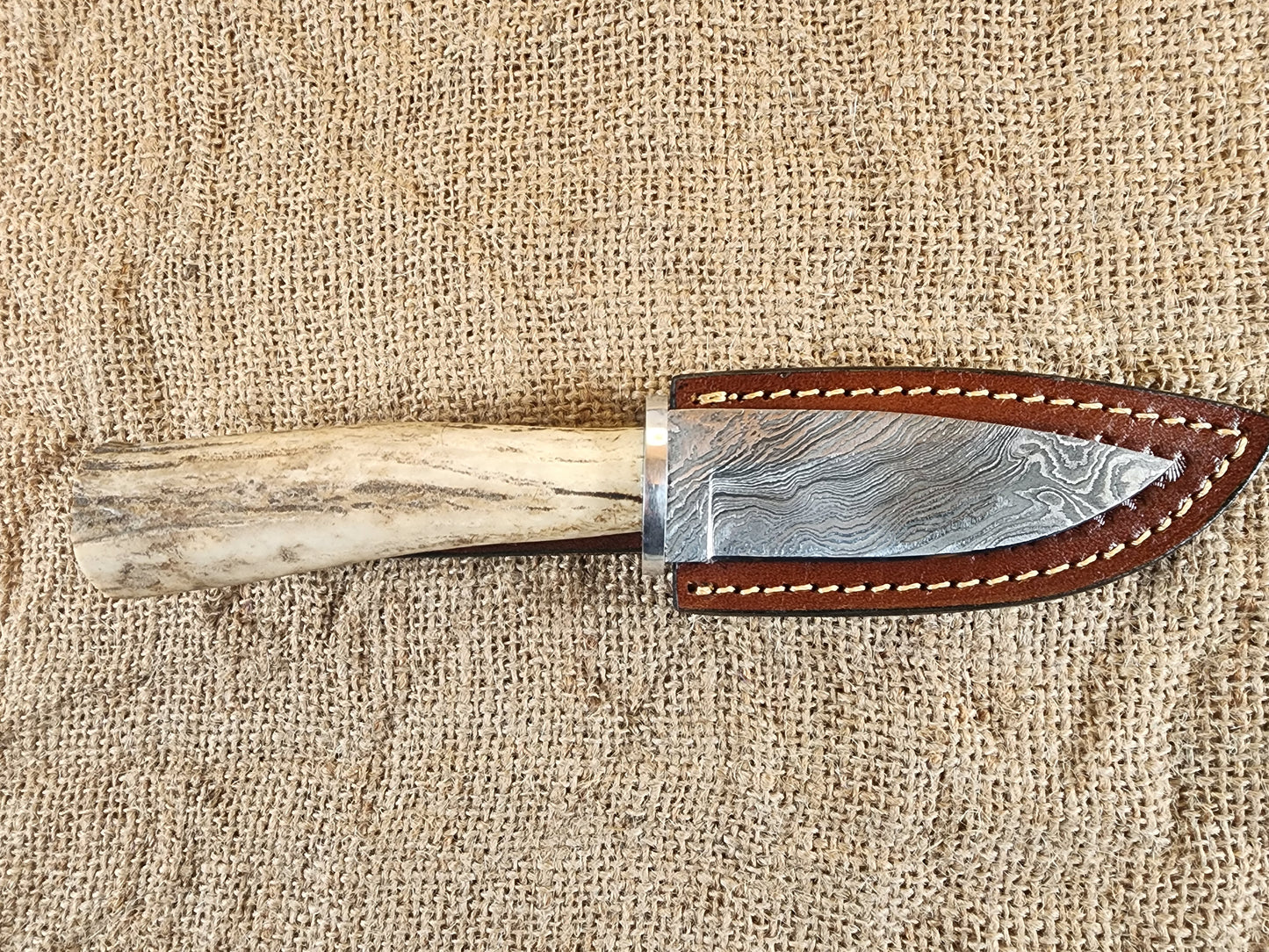 4" Damascus Drop Point #53