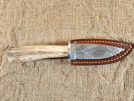 4" Damascus Drop Point #53